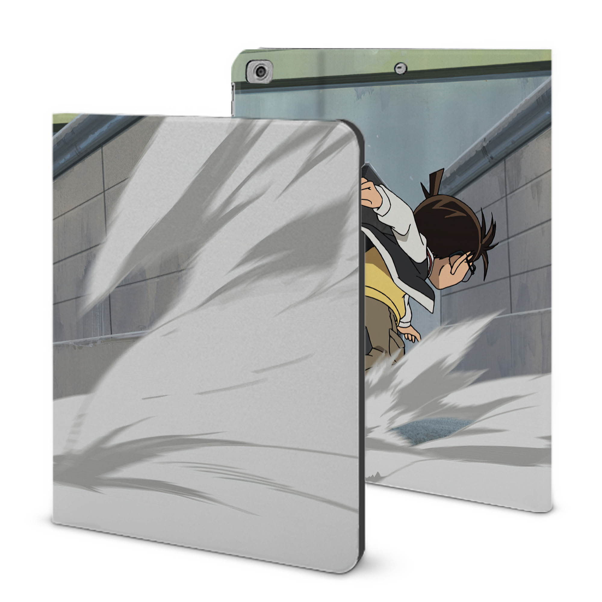 （画像用） 名探偵コナン Detective Conan IPad ケース ブック型 PUレザー TPU 耐衝撃 軽量 薄型 ペン収納なし 全面保護 IPad 各モデル対応